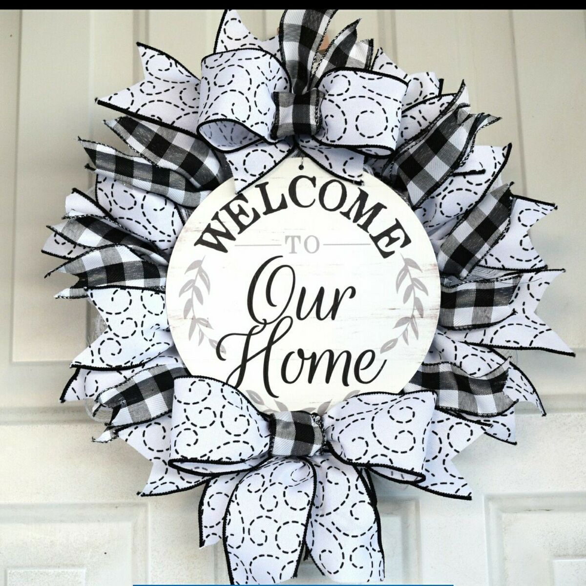 Welcome to Our Home wreath