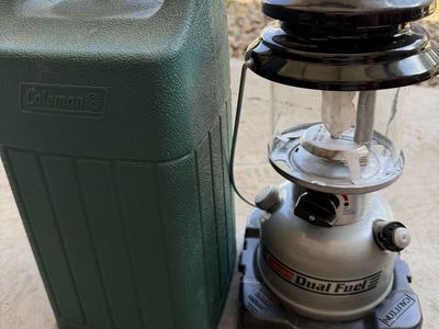 Coleman duel fuel lantern with case