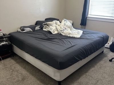King bed and box spring - sleepys by Seely