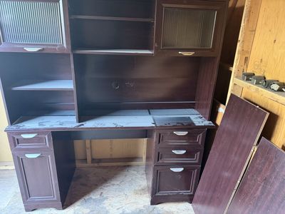 L-Shaped Cherry finish