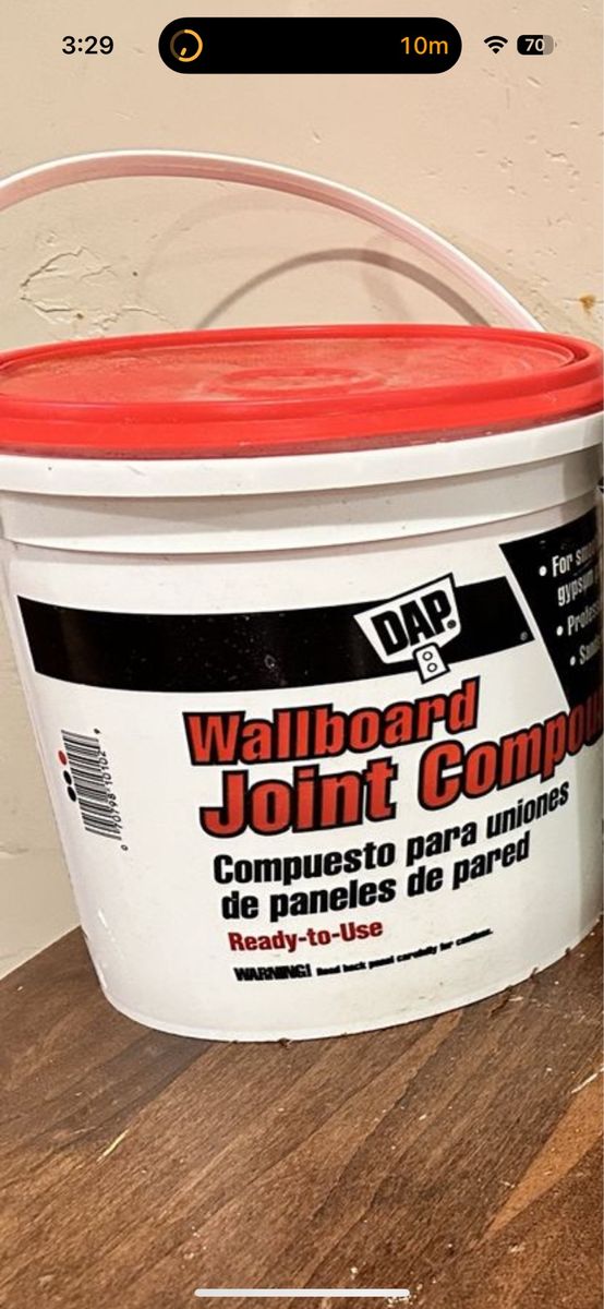 wallboard Joint compound about 3/4 full