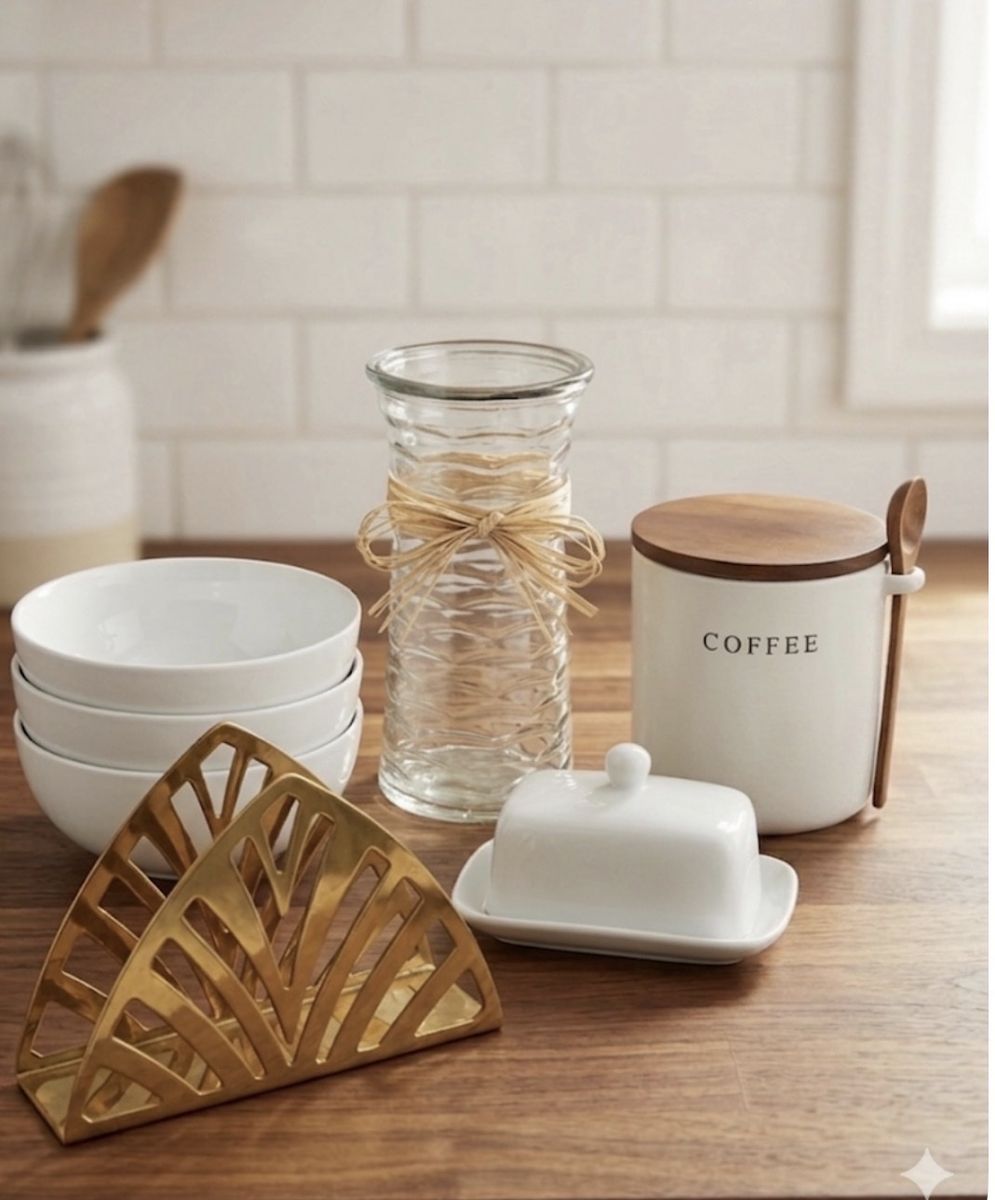 Organic Modern Kitchen Essentials Bundle - Farmhouse Hearth & Hand with Magnolia