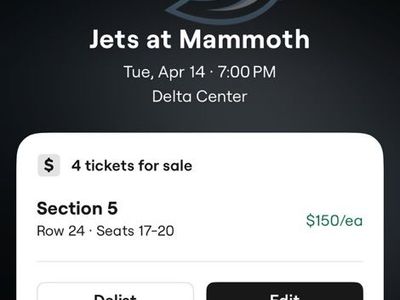 Jets @ mammoth Tickets 4/14