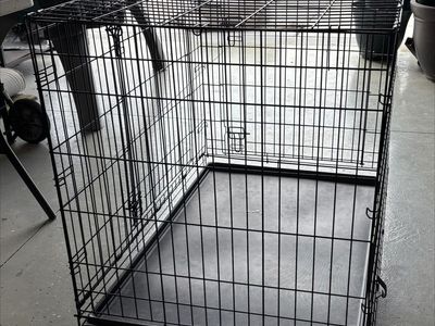 Large Metal Wire Dog Crate Kennel 49L x 29W x 30H