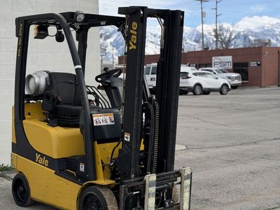 YALE FORKLIFT SIDE SHIFT 4000LB LIFT 2 STAGE