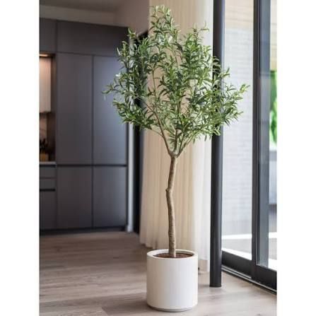Faux 6.5' Topiary Olive Tree  1987568  #107192