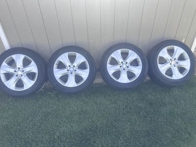 Mercedes OEM 19" Alloys w/ Continental VikingContact 7 Winter & Summer Tires (255/50R19)