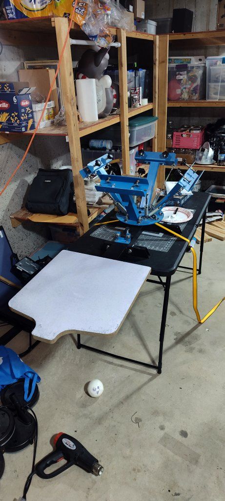 4 Color Screen Print Press