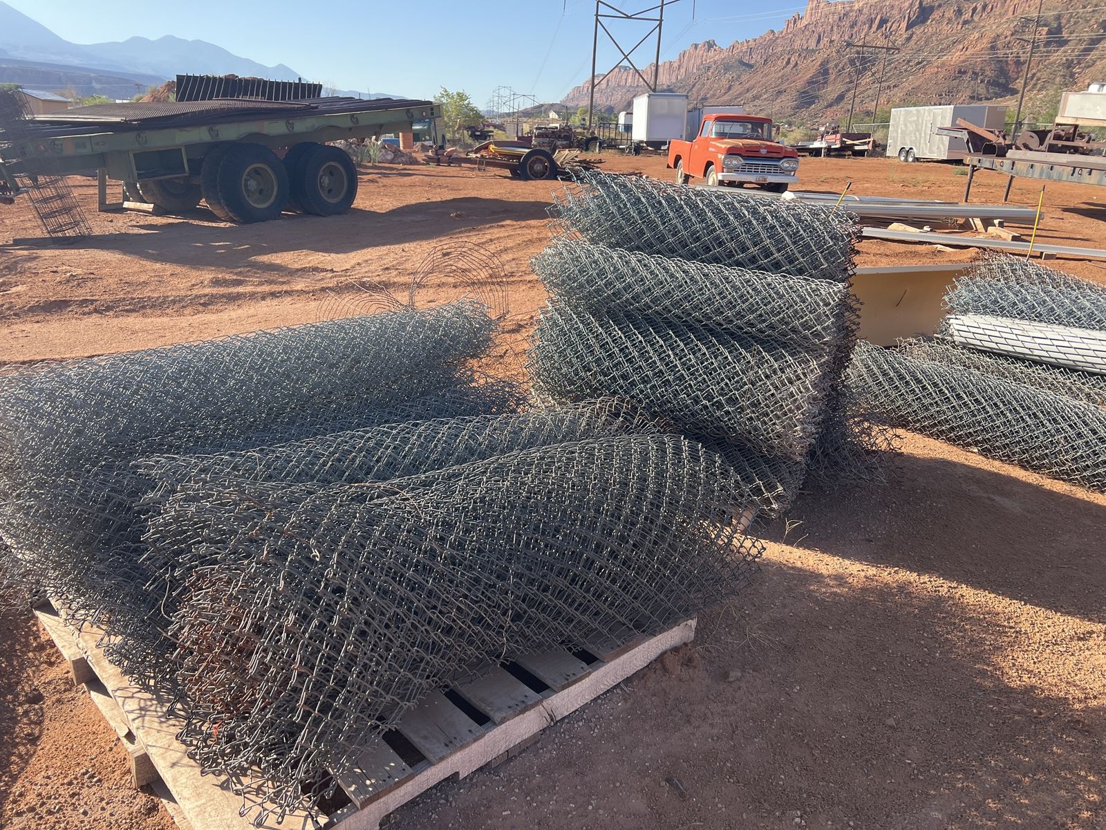 Chain Link Fence Rolls - Various Sizes, Galvanized Steel