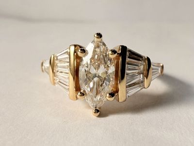 Marquise Cut Lab Grown Diamond Ring