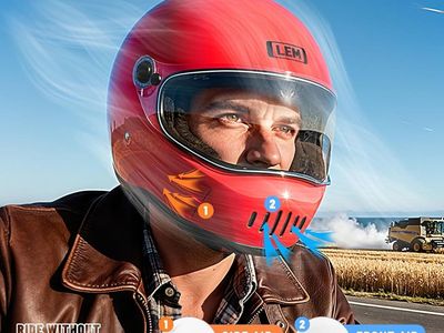 Racing Full Face DOT Helmet Red