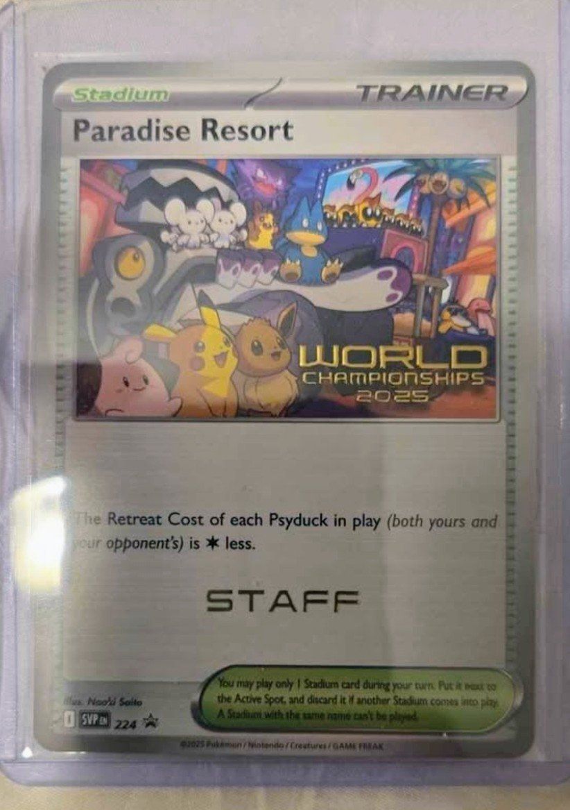 Pokemon Paradise Resort staff card
