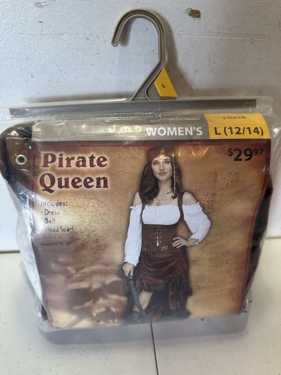 Pirate Queen Costume Size Large