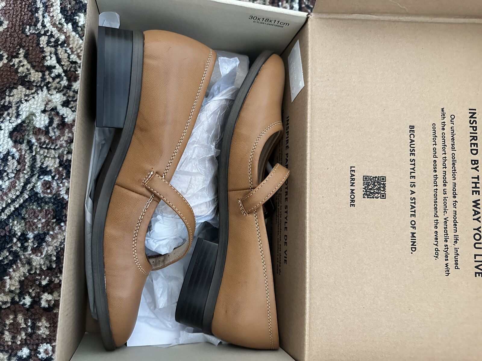 BNIB SOUL Naturalizer Ramona Women's Mary Janes, Size 8W (Wide), English Tea