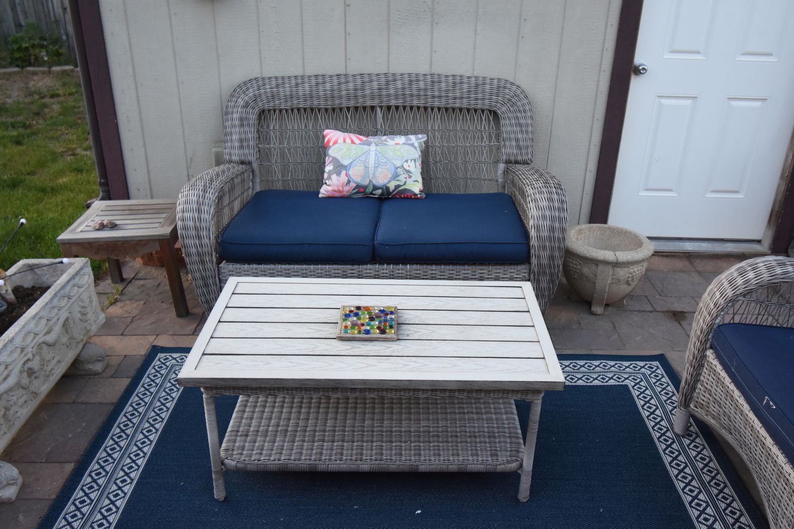 Hampton Bay Loveseat and Table