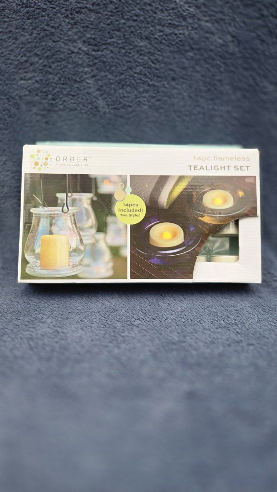 NEW Order Home Collection 14-Piece Flameless Tealight Set
