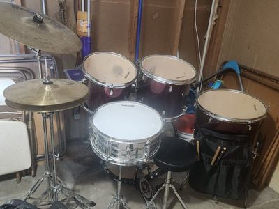 5 piece beginner drum set