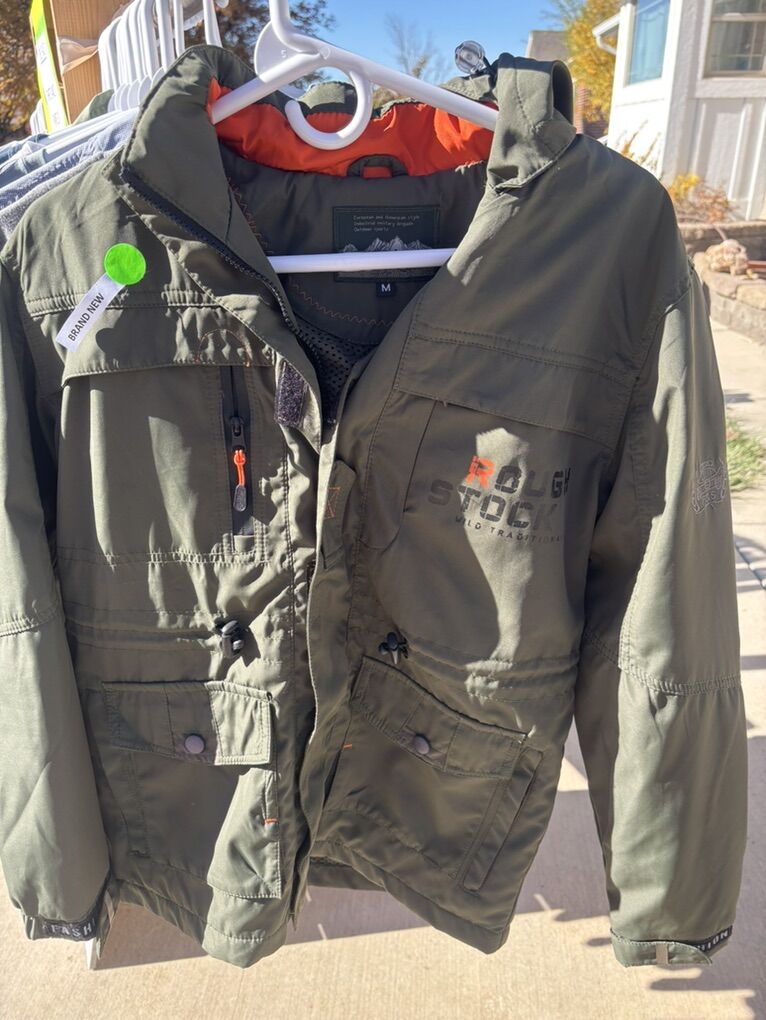 Rough Stock Outdoor Hooded Jacket NEW M