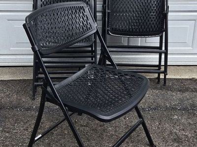 2 Lifetime 6ft Folding Tables + 8 Mity-Lite Black Folding Chairs Set - Midway, UT
