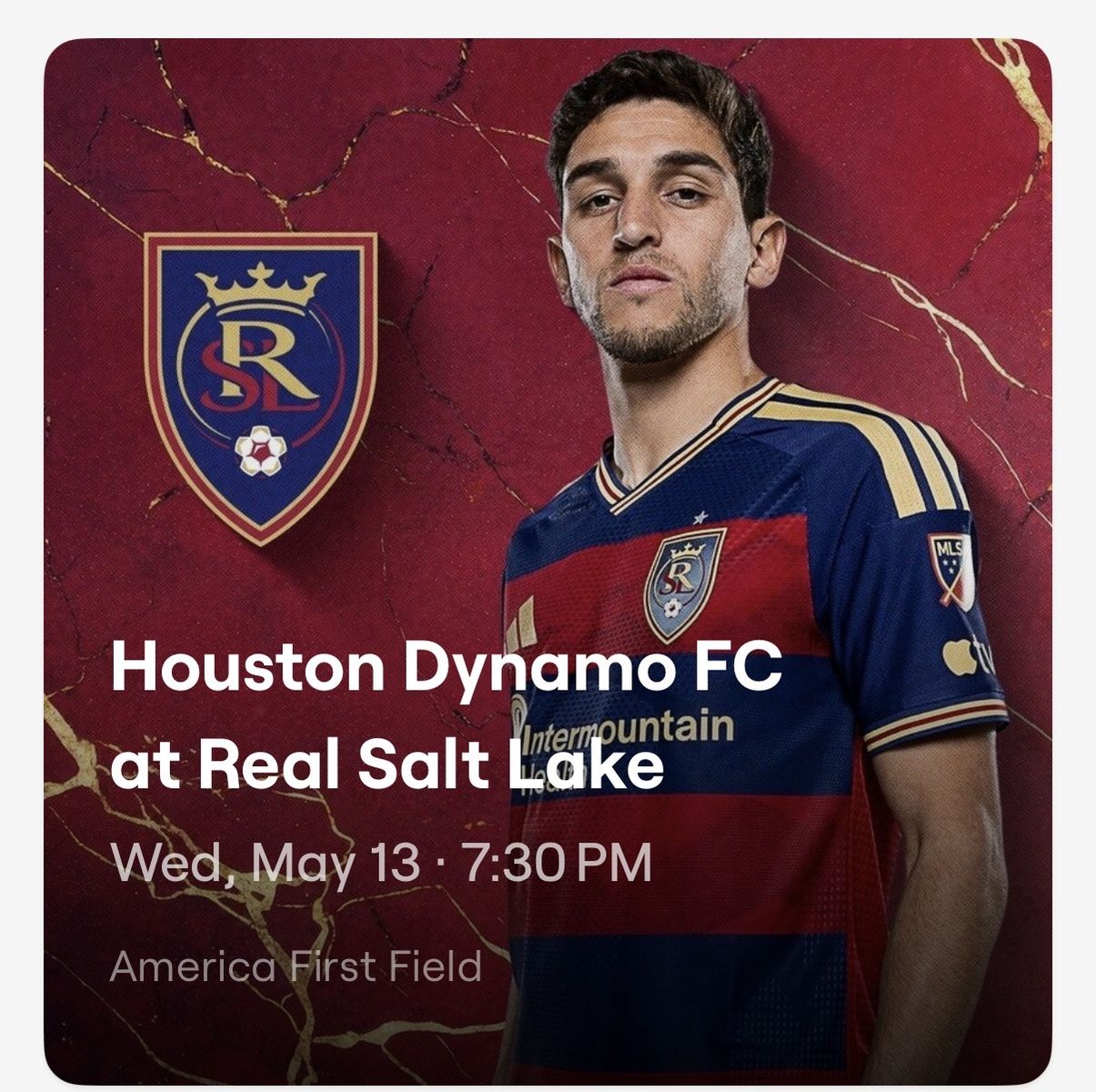 3 Tickets for RSL-Dynamo Match on May 13