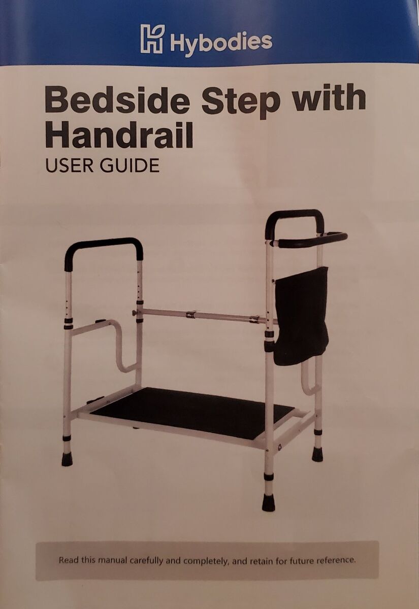 bedside step with handrail
