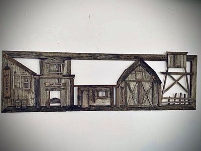Wooden Art Wall Hanger Great Gift