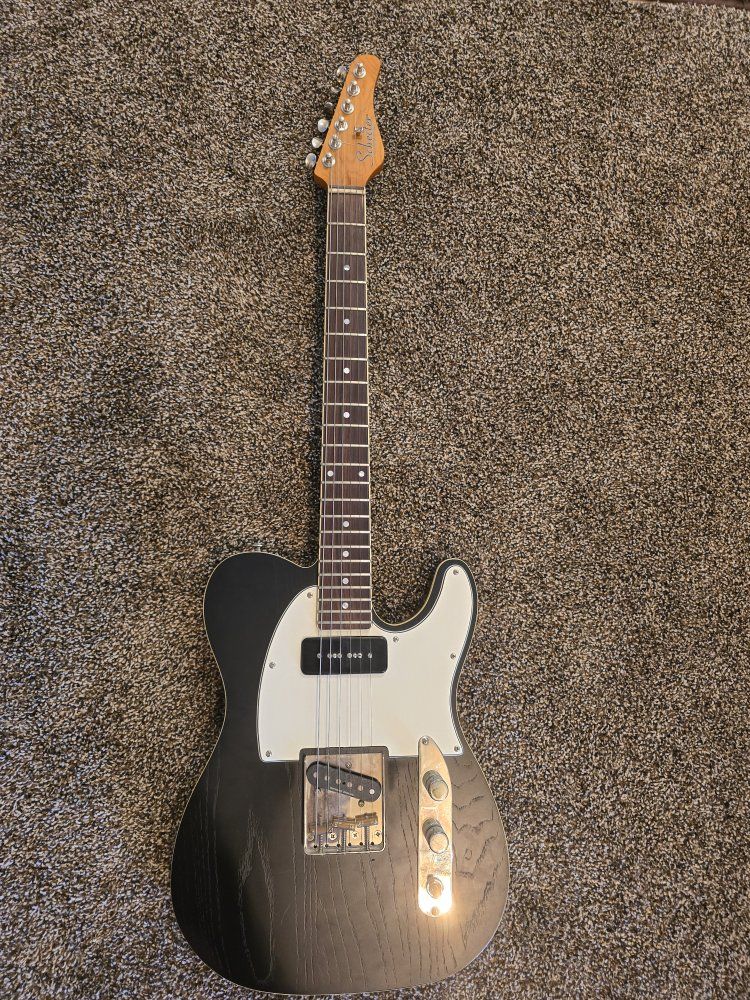 Schecter PT Special Electric Guitar - Black Pearl with a Seymour Duncan Alnico II Pro Pickup.