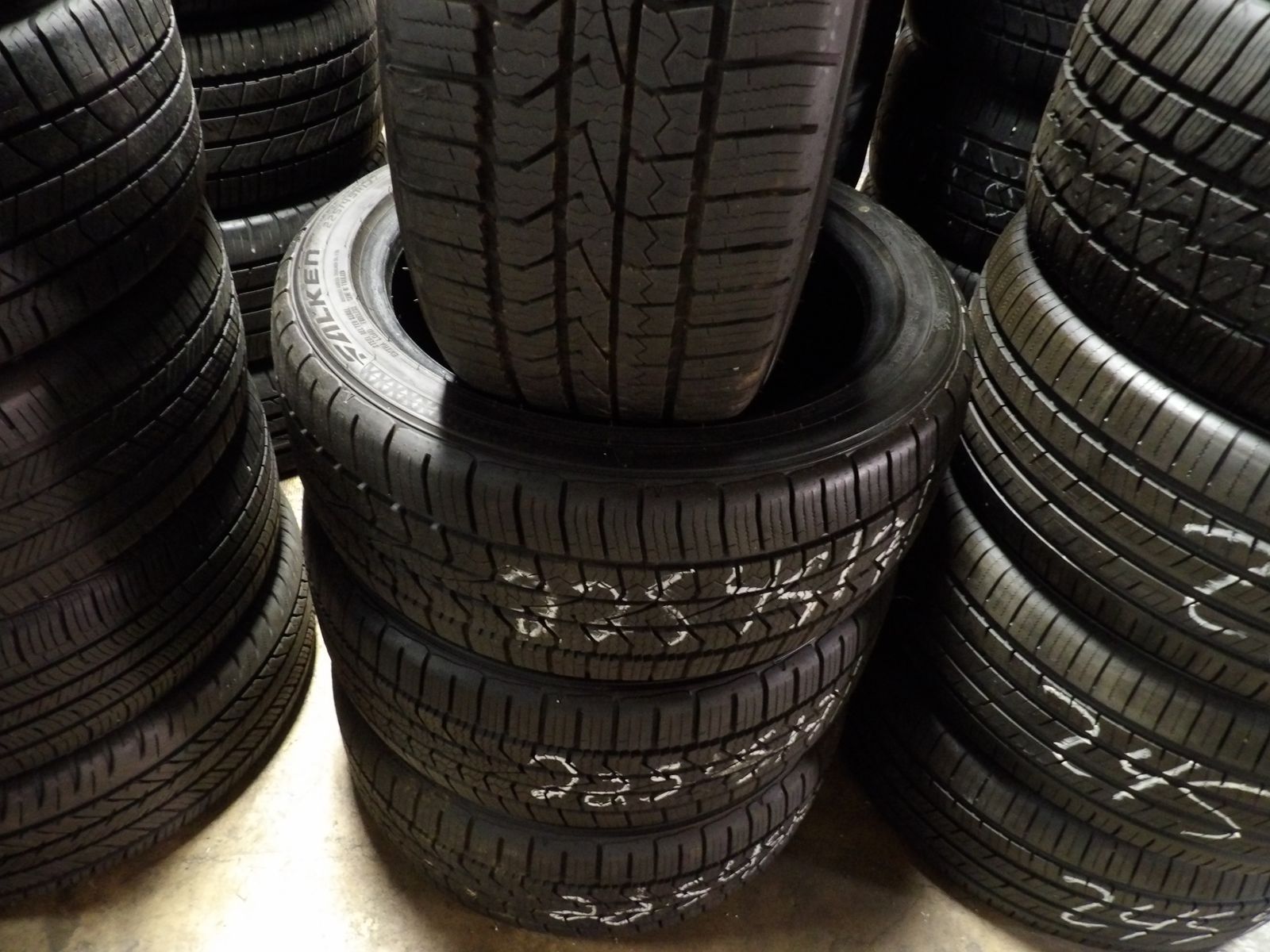 225/45R17 FALKEN AKLIMATE SET OF USED TIRES