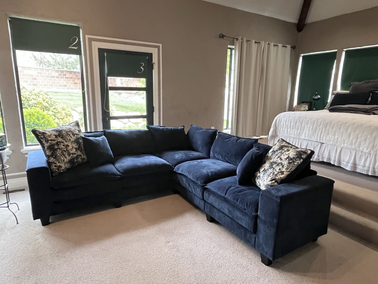 Beautiful Blue Sectional