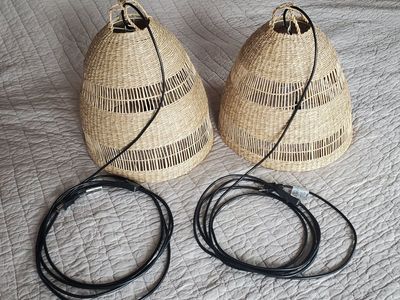 Ikea wicker lights