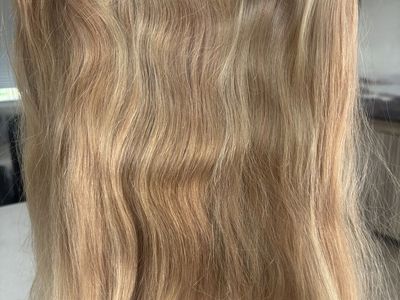 Hidden Crown Halo Hair Extension, Cool Ashy Blonde Highlights #116, Long