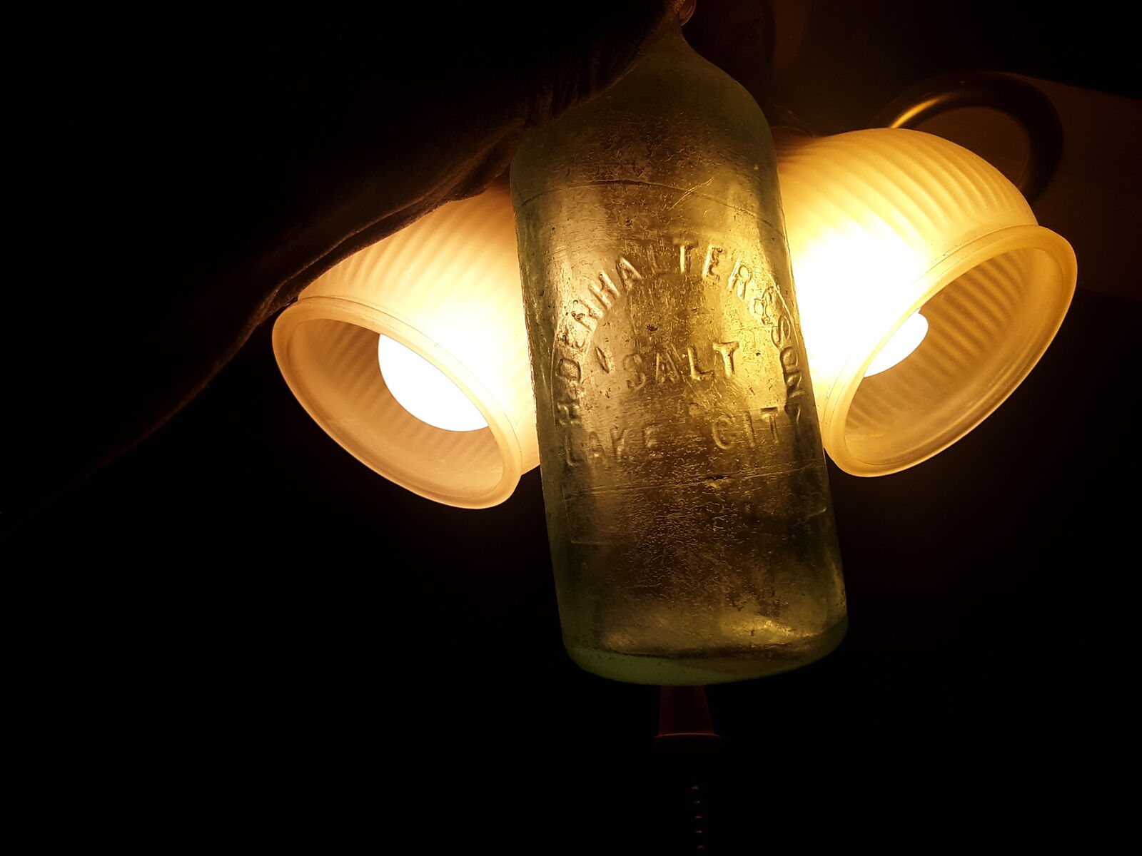 1880 Hutch Soda Bottle H. DENHALTER & SON Territory Salt Lake City Utah With Cap