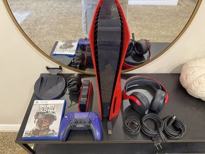 PS5 Disc Red Edition With Extras