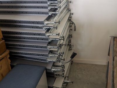 Modular Office Cubicle Panel Systems and Overhead Storage Cabinets Lot