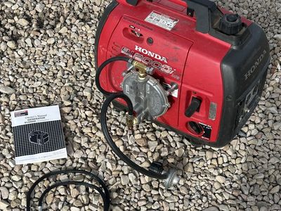 Honda EU2000i generator with propane kit