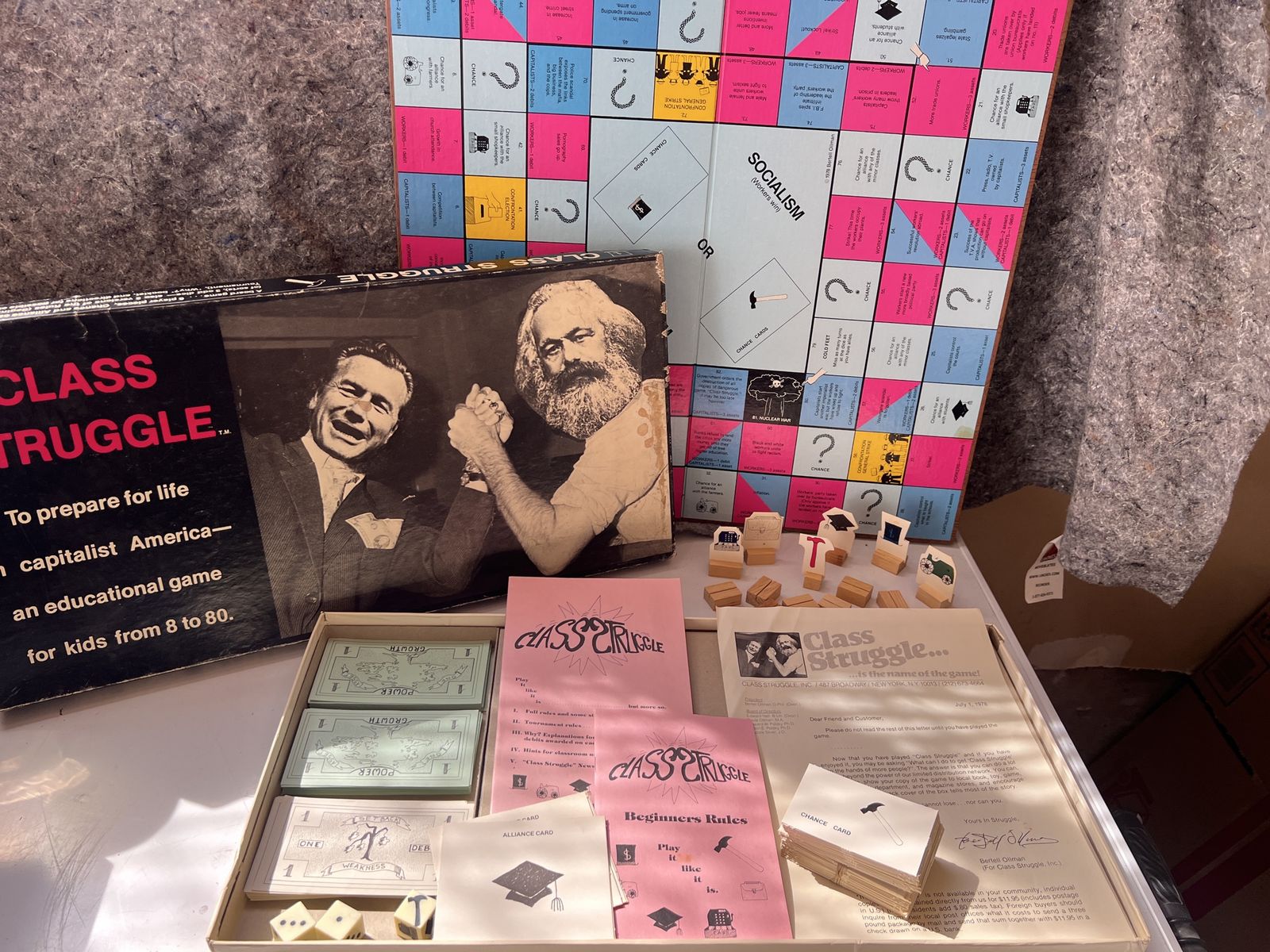 Vintage Class Struggle Board Game