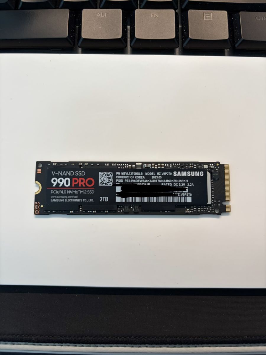 Samsung 990pro 2TB NVME SSD