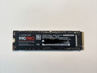 Samsung 990pro 2TB NVME SSD