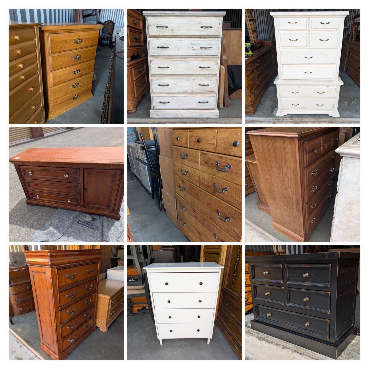 Variety Of Dressers & Nightstand Set For $150 Each