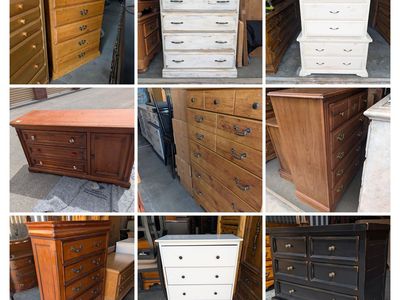 Variety Of Dressers & Nightstand Set For $150 Each