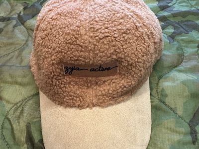 Zyia Active Sherpa Baseball Cap Tan - One Size