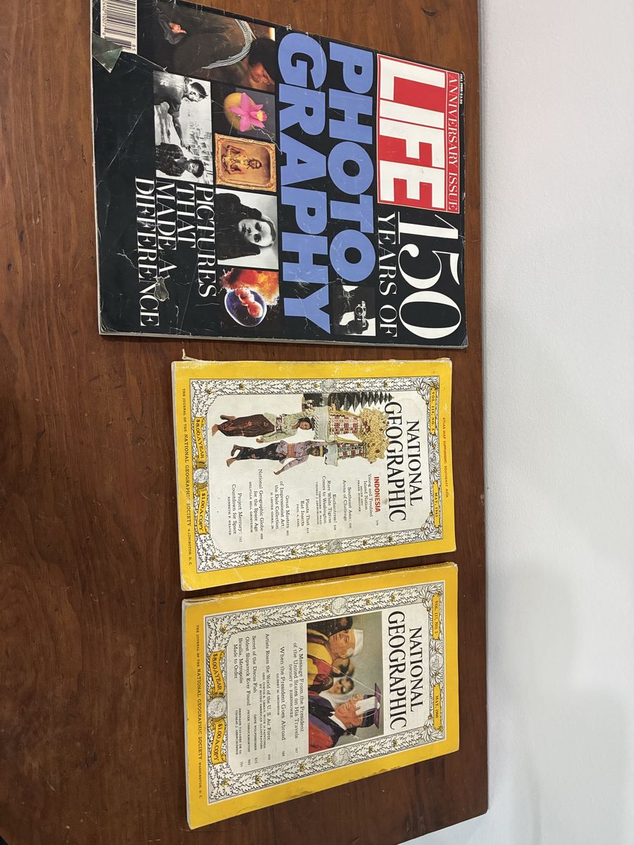 Vintage LIFE Magazine 150 Years of Photography & National Geographic Lot