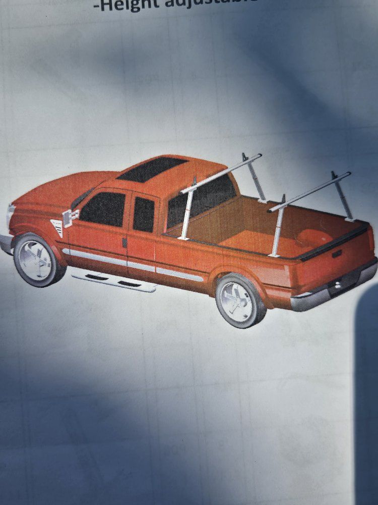 Pickup Truck Bed Rack - Height Adjustable Frame for Hauling Cargo
