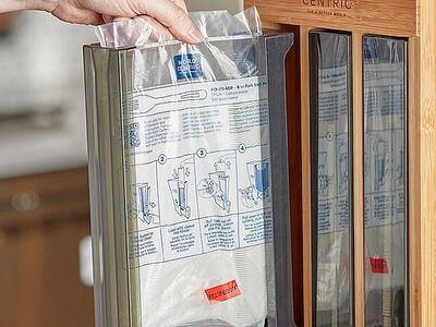 World Centric PLA Fork Refill Sleeve for World Centric Touchless Cutlery Dispenser - 1,000/Case