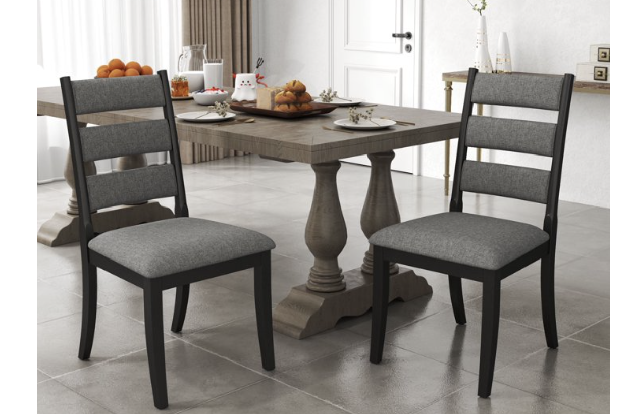 New in box, Farmhouse Dining Chair Set of 2, Ladder High Back