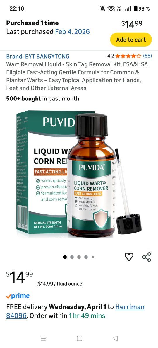 Wart Removal Liquid - Skin Tag Removal Kit