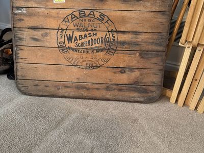 Vintage Wabash Screen Door Co. No 94 26x32 Minneapolis, MN