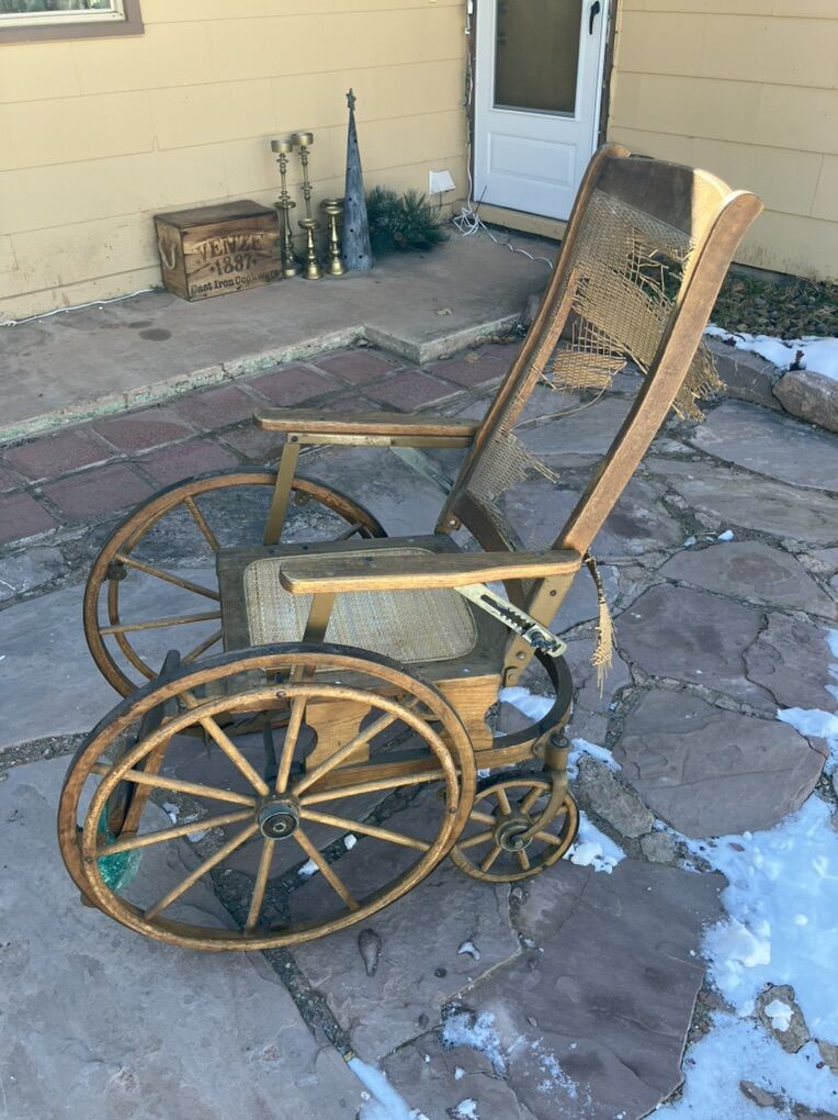 Vintage Wheelchair WWII Vintage