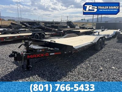 8.5x24 Maxx-D T6X Wide Body w/ Drive Over Fenders Power Tilt Trailer - 14K GVWR - Winch Plate