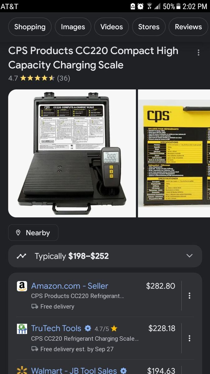 CPS Products CC220 Compact Charging Scale